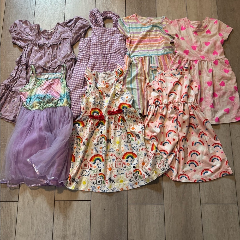 GUC Bundle of Girls Spring/ Summer/ fall Dresses Size 6/6x/7
